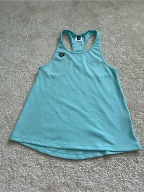 Arena Racerback Tank Top in Aqua Blue